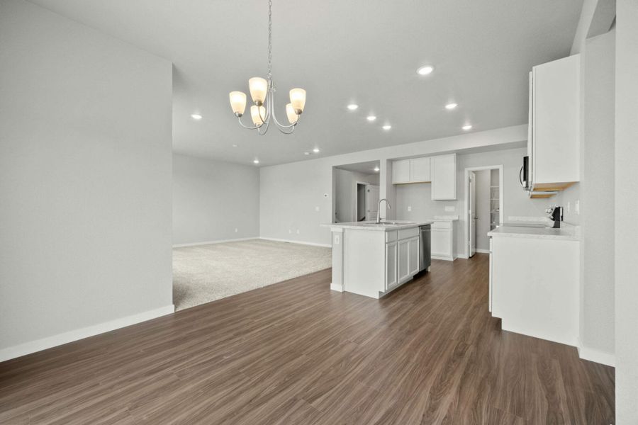 Representative unfurnished interior of a home built from the Balsam by View Homes in Aspen Ranch, Fountain (Image 22).