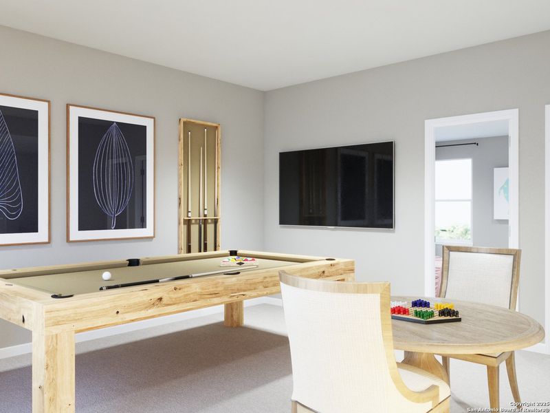 Furnished interior view inside a new home in Abbott Place, St. Hedwig (Image 16).