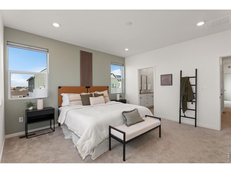 Furnished interior view inside a new home in Whisper Village, Arvada (Image 22).