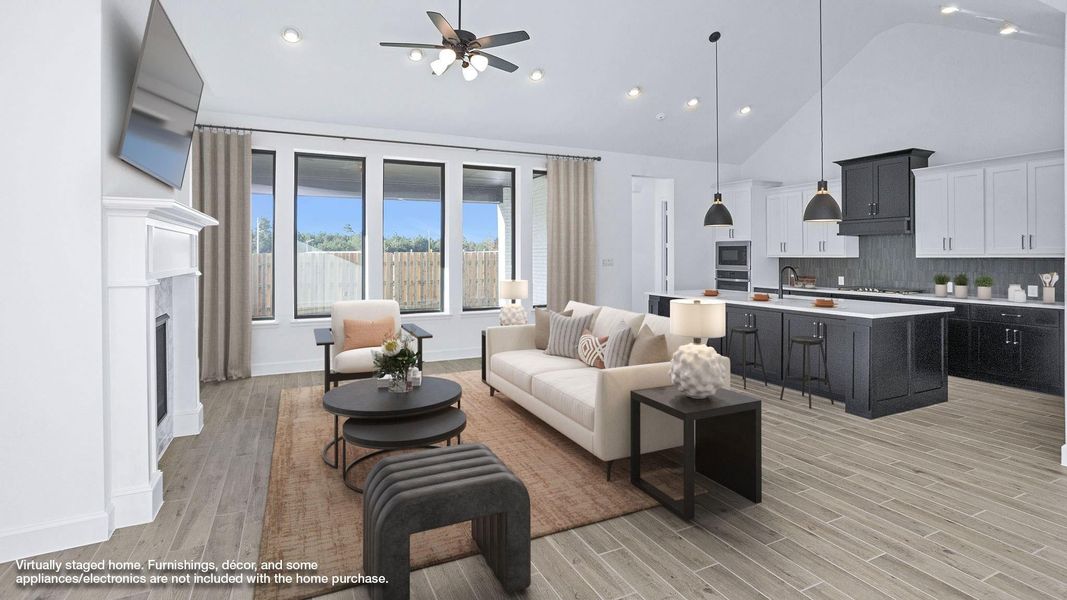 Furnished interior view inside a new home in Colton 55', Montgomery (Image 7).