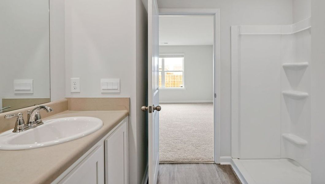 Furnished interior view inside a new home in Lockwood Landing, Supply (Image 11). Furnished interior view inside a new home in Lockwood Landing, Supply (Image 11).