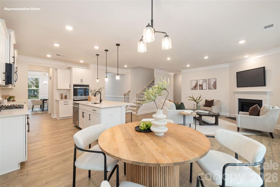 Furnished interior view inside a new home in , Mooresville (Image 10).