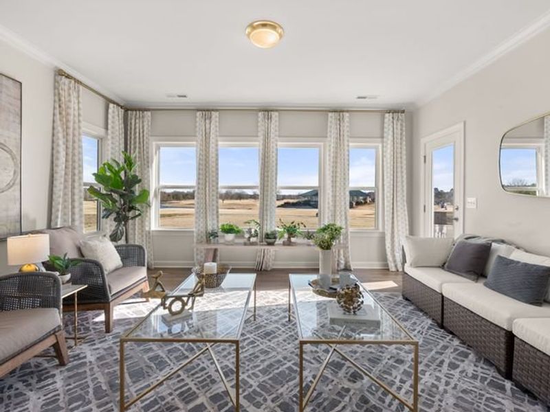 Representative furnished interior of a home built from the Montcrest by True Homes in Whispering Hills, Locust (Image 16).
