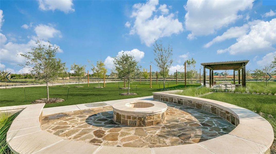 Beautiful outdoor spaces the entire family can enjoy in Estates at Stacy Crossing!