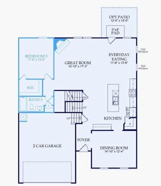 2D floor plan layout of this home in Berkeley Mill, Cumming, GA (Image 2). 2D floor plan layout of this home in Berkeley Mill, Cumming, GA (Image 2).