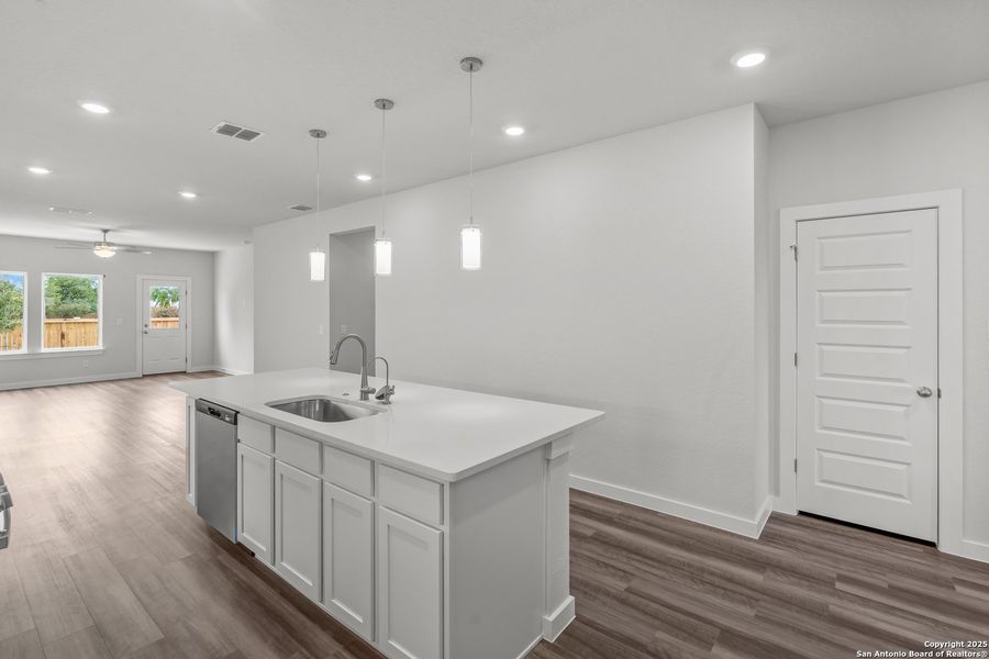 Furnished interior view inside a new home in August Fields, New Braunfels (Image 11).