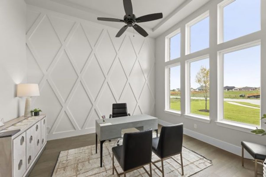 Furnished interior view inside a new home in Heath Golf and Yacht Club, Heath (Image 15).