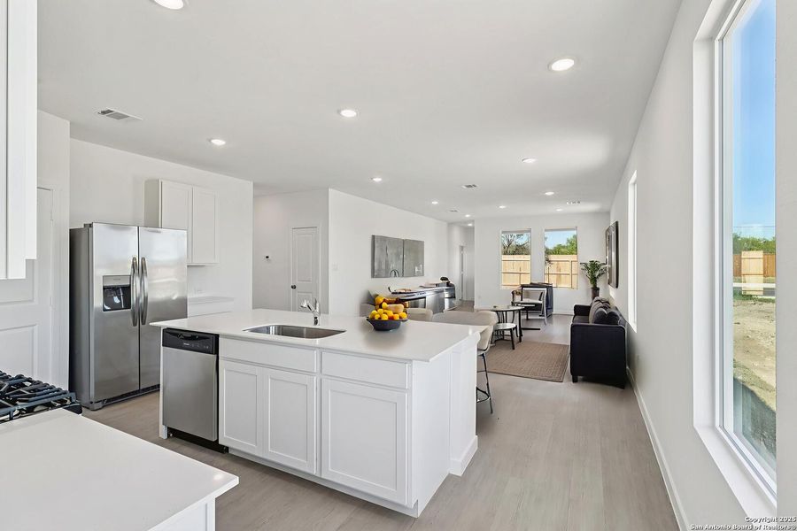 Furnished interior view inside a new home in Summerlin: Eventide Collection, San Antonio (Image 19).