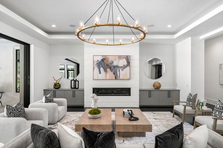Furnished interior view inside a new home in , Sandy Springs (Image 48).