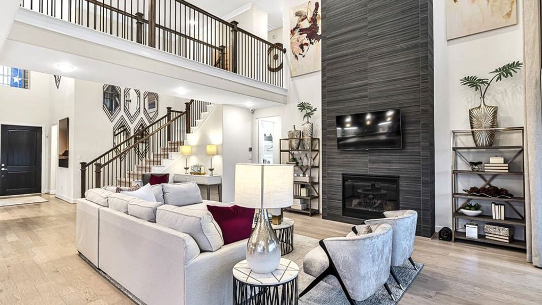 Furnished interior view inside a new home in Avalon at Cypress, Cypress (Image 4).