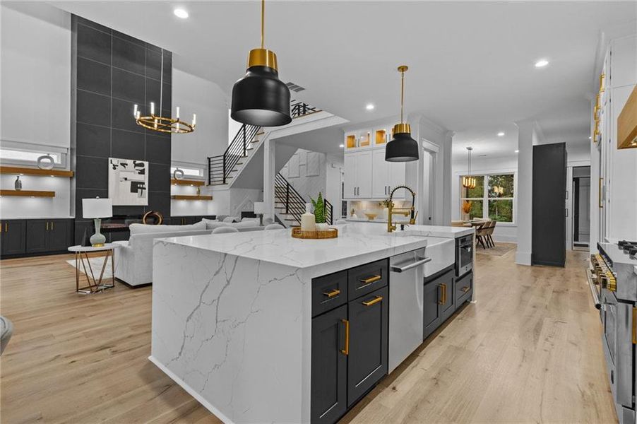 Furnished interior view inside a new home in , Braselton (Image 30). Furnished interior view inside a new home in , Braselton (Image 30).