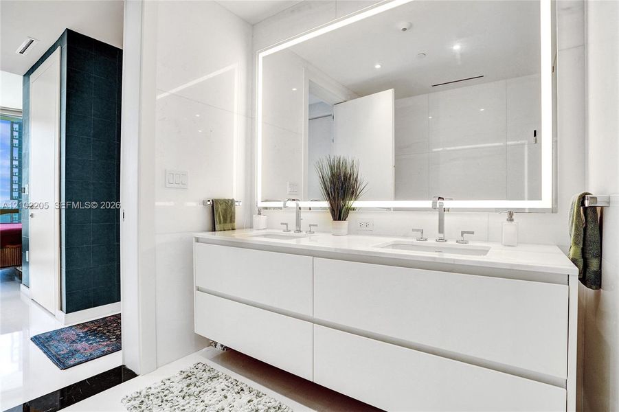 Furnished interior view inside a new home in , Miami (Image 26).