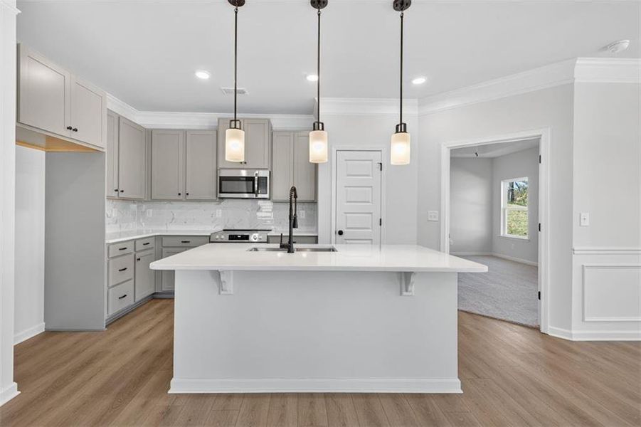 Furnished interior view inside a new home in Allen Manor, Hoschton (Image 24).