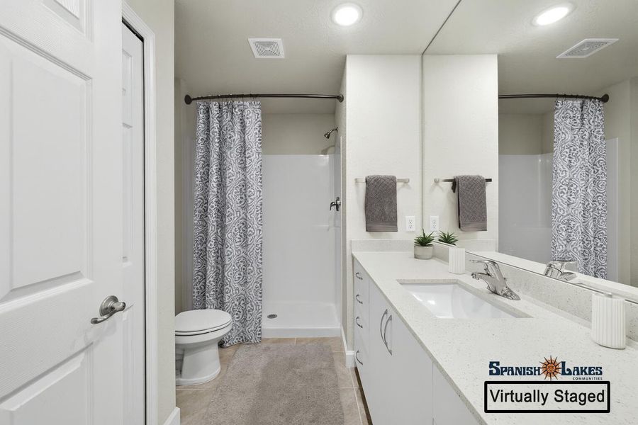 Virtually Staged- Bathroom staged