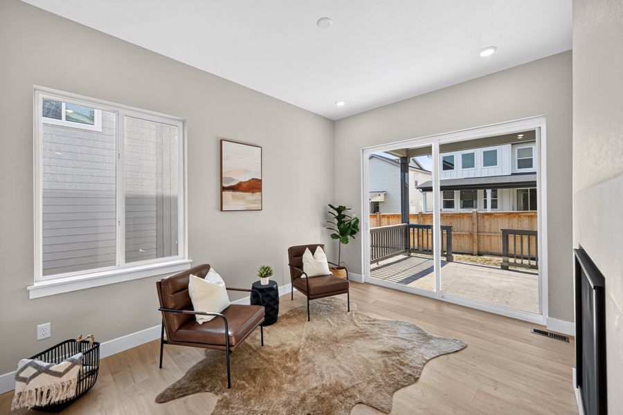 Furnished interior view inside a new home in Trailstone, Arvada (Image 12).