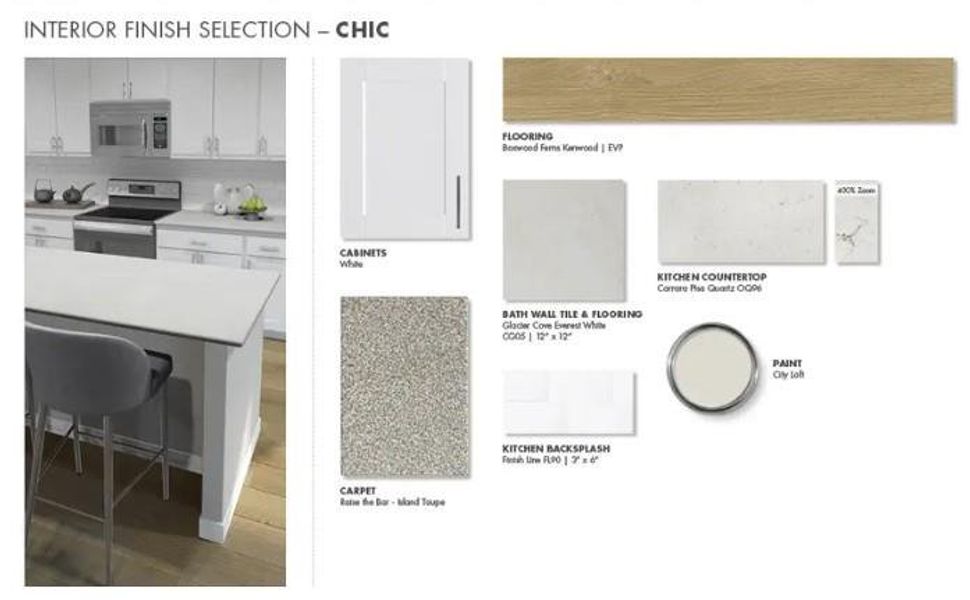 Sample of building materials used in homes in Riviera Pines - Classic Series, Huffman (Image 3).