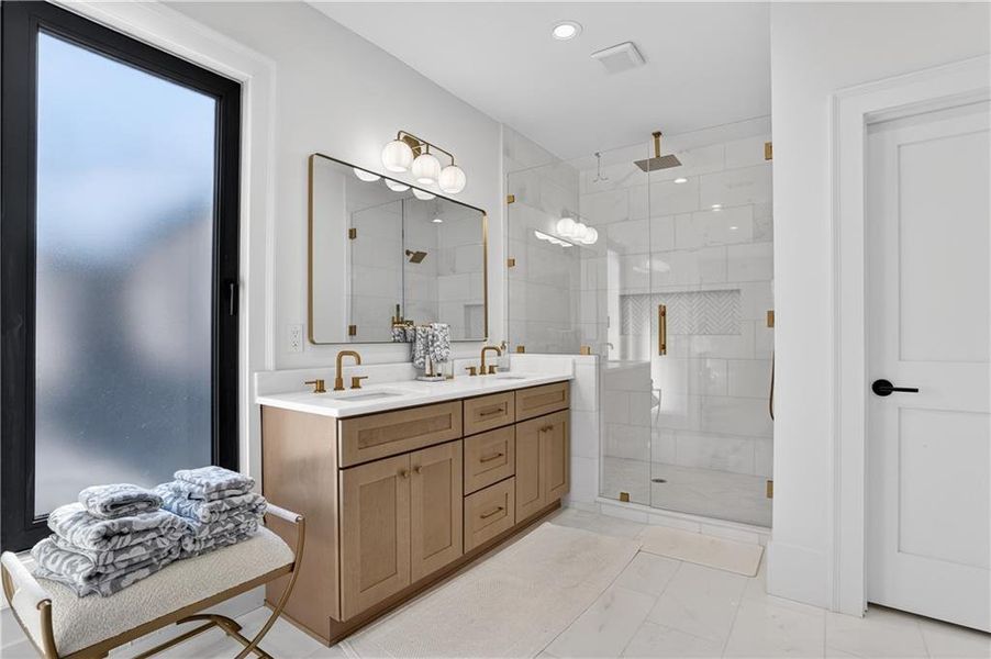 Furnished interior view inside a new home in , Hoschton (Image 56).