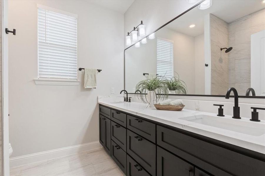 Furnished interior view inside a new home in , Hewitt (Image 15).