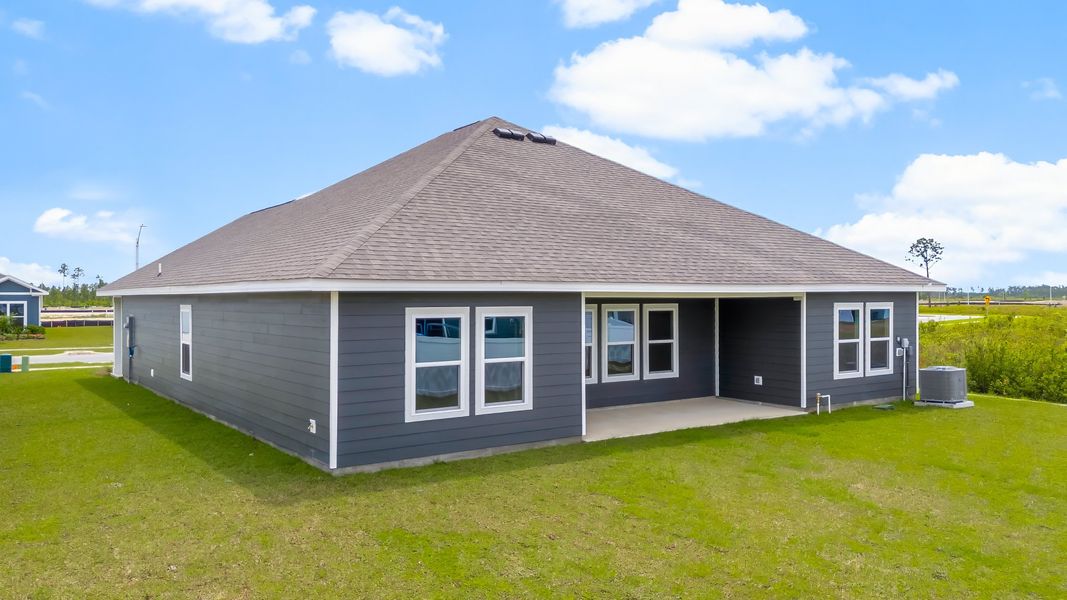 Representative exterior photo of a completed home built from the The Victoria by D.R. Horton in Liberty, Panama City, FL (Image 27).