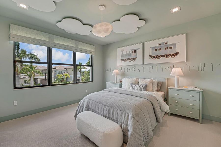 Furnished interior view inside a new home in Apex at Avenir, Palm Beach Gardens (Image 52).