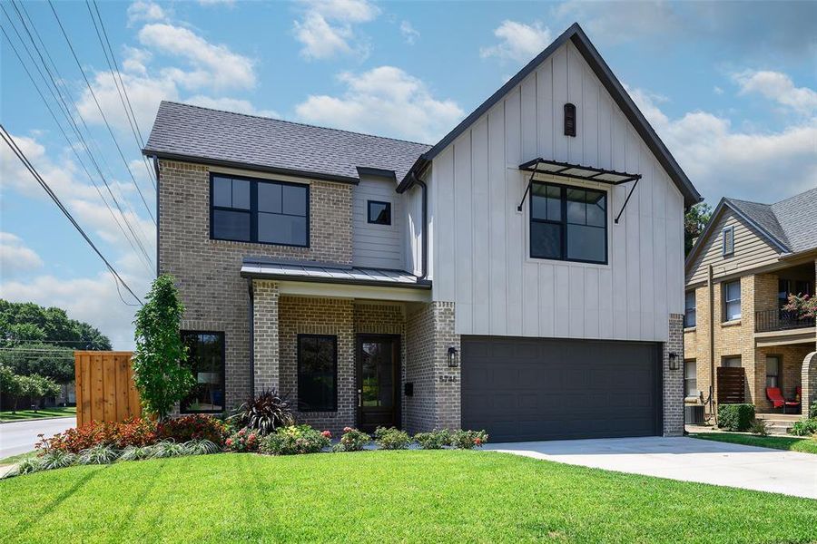 Front exterior of a new home in , Dallas, TX, highlighting curb appeal (Image 2).