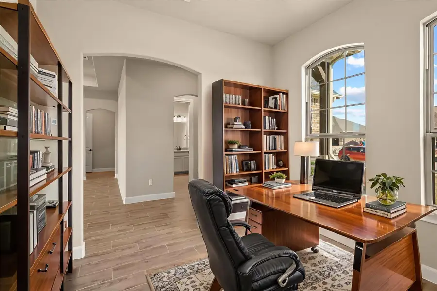 The home office virtually staged so you can imagine the possibilities. The home office virtually staged so you can imagine the possibilities.