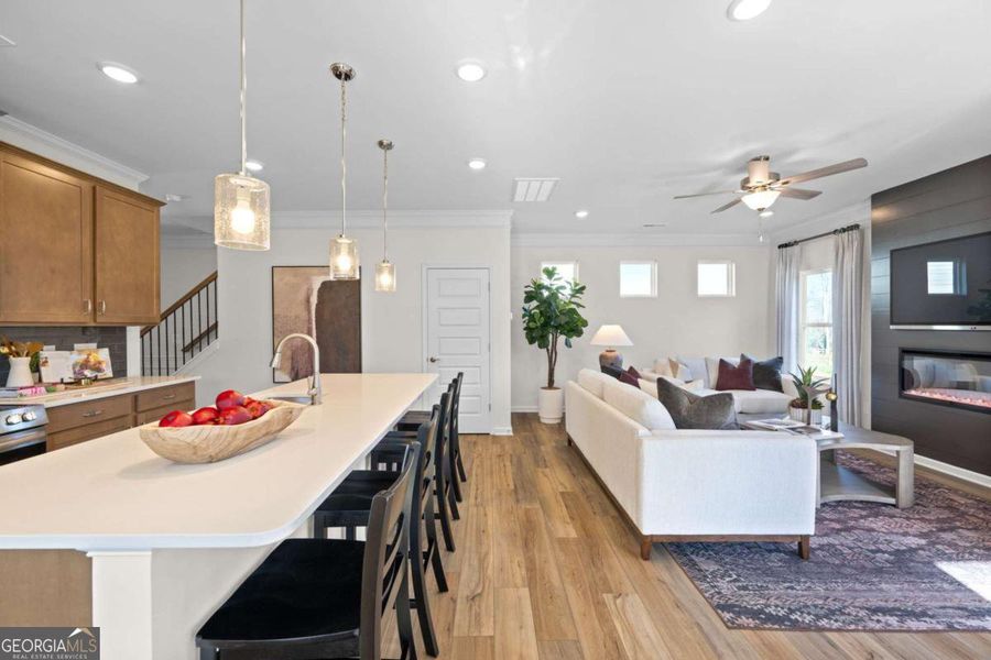 Furnished interior view inside a new home in Stonebridge North, Macon (Image 12).