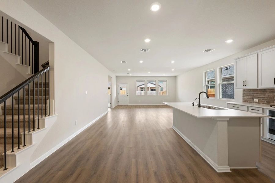 Furnished interior view inside a new home in Berry Creek Highlands, Georgetown (Image 6).