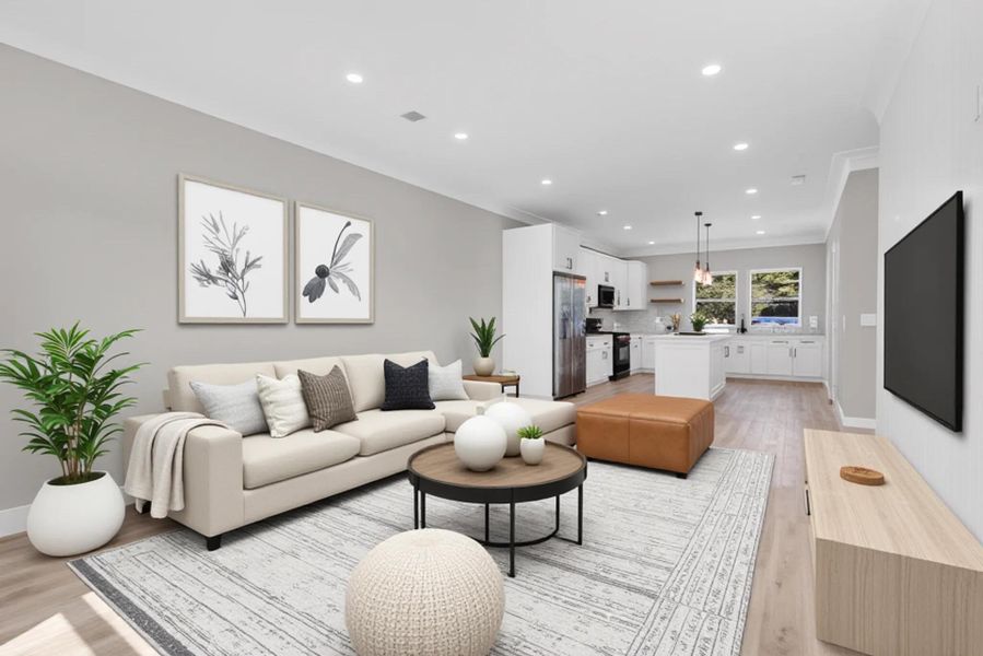 Furnished interior view inside a new home in , North Charleston (Image 8).