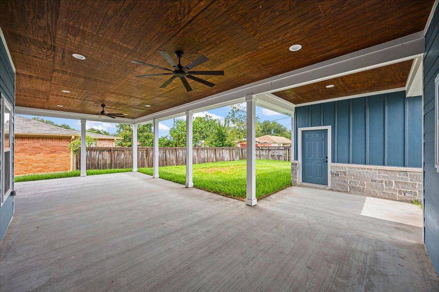 Oversized Back Patio & Detached Garage