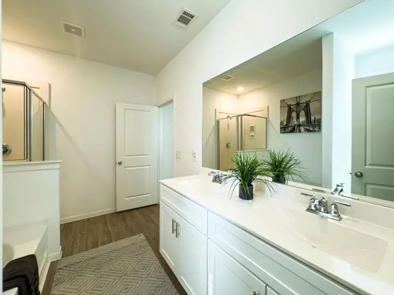 Furnished interior view inside a new home in Marvida, Cypress (Image 11).