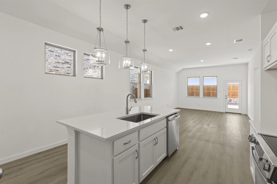 Open Kitchen-Living-Dining Room Representative Photo