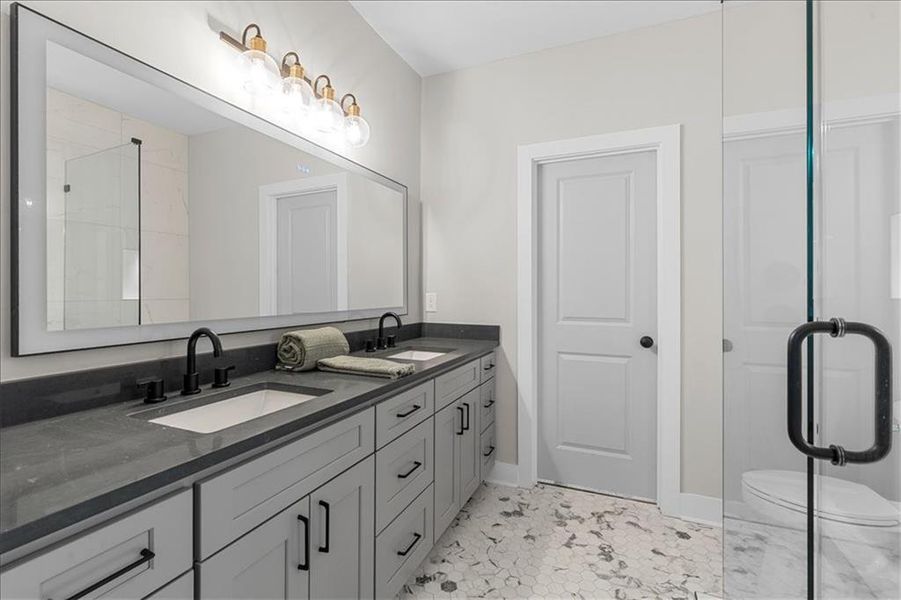 Furnished interior view inside a new home in , Atlanta (Image 19).