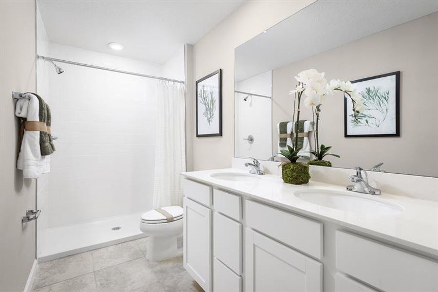 Representative furnished interior of a home built from the Willow by Ryan Homes in Vista Trace, Belleview (Image 12).