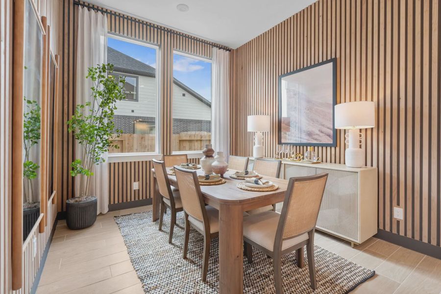 Furnished interior view inside a new home in Meridiana 50's and 60's, Manvel (Image 8).
