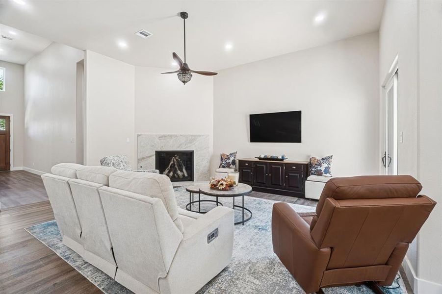 Furnished interior view inside a new home in , Highland Village (Image 36).