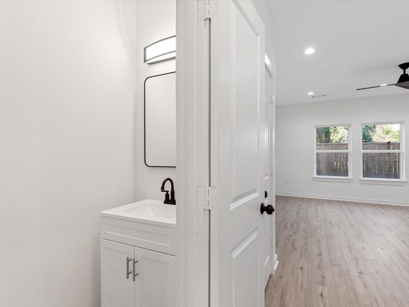 Furnished interior view inside a new home in , Houston (Image 13).