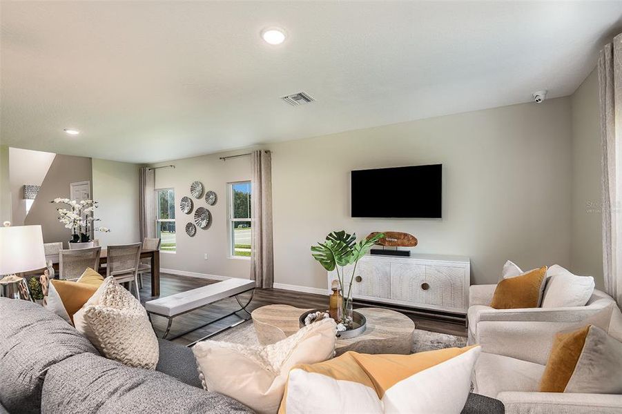 Furnished interior view inside a new home in Crosswinds, Haines City (Image 11).