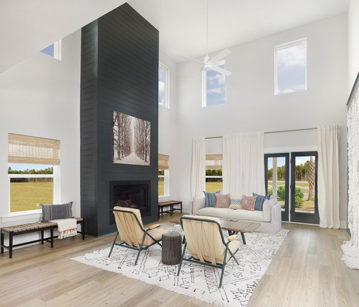 Furnished interior view inside a new home in , Summerville (Image 11).