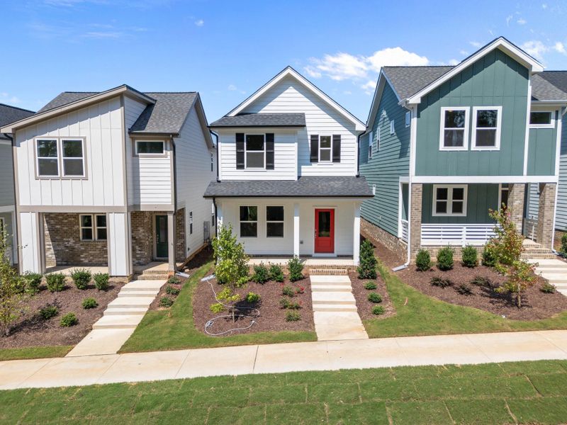 Representative exterior photo of a completed home built from the Storyteller by Garman Homes in Allen Park, Raleigh, NC (Image 14). Representative exterior photo of a completed home built from the Storyteller by Garman Homes in Allen Park, Raleigh, NC (Image 14).