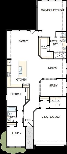 2D floor plan layout of this home in Meridiana 45' Homesites, Manvel, TX (Image 3). 2D floor plan layout of this home in Meridiana 45' Homesites, Manvel, TX (Image 3).