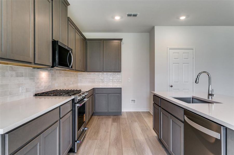 Furnished interior view inside a new home in The Preserve Estates, Justin (Image 10).