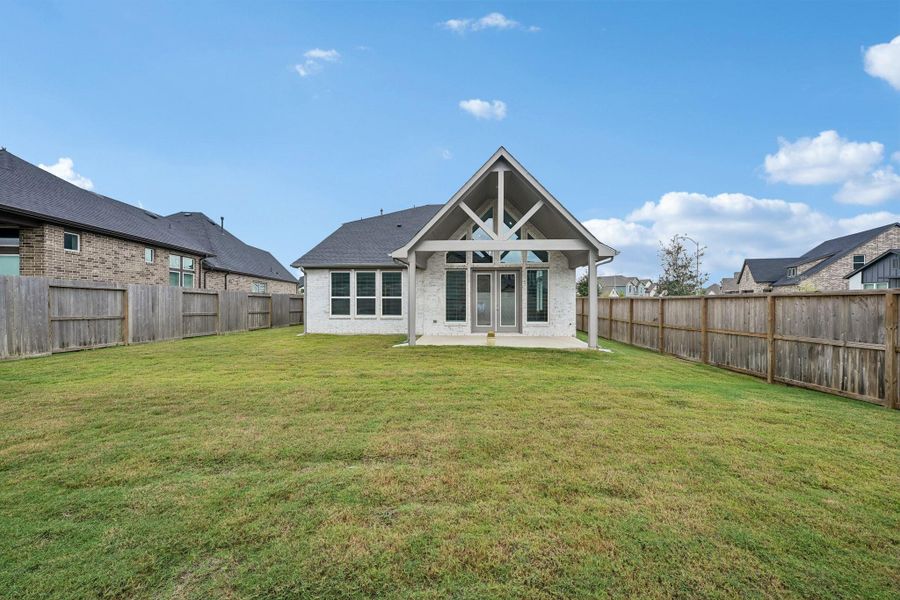 Large backyard