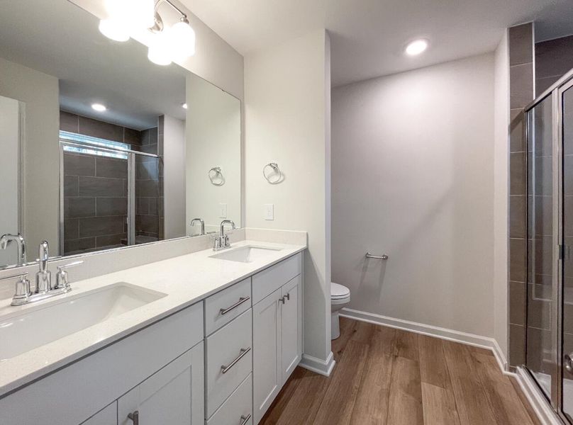 Furnished interior view inside a new home in Attenborough Townhomes, Piedmont (Image 11). Furnished interior view inside a new home in Attenborough Townhomes, Piedmont (Image 11).