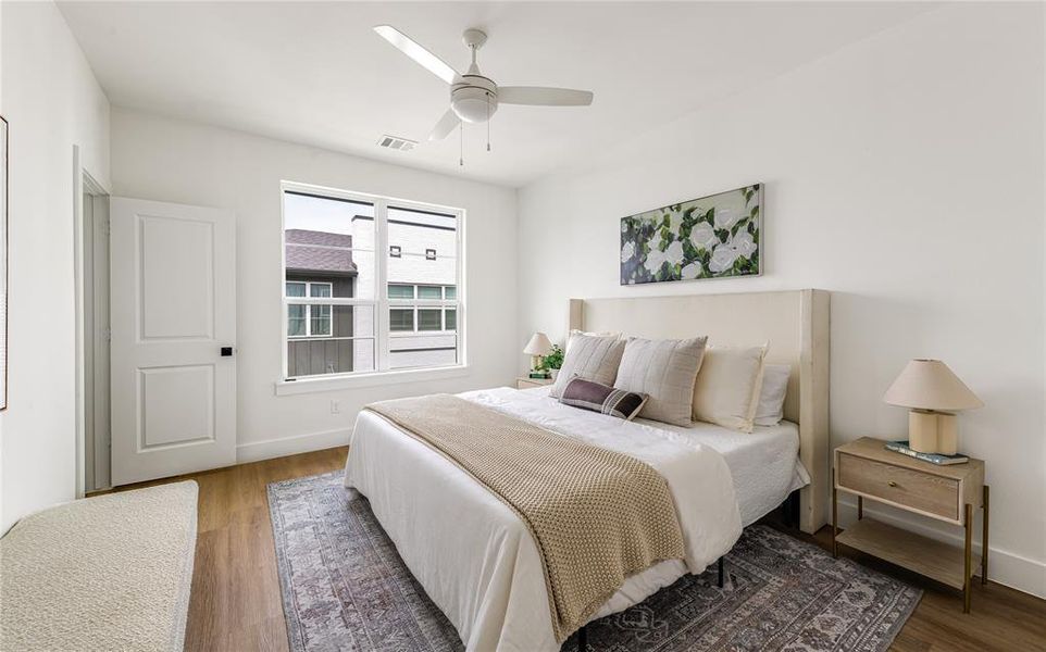 Furnished interior view inside a new home in , Farmers Branch (Image 13). Furnished interior view inside a new home in , Farmers Branch (Image 13).