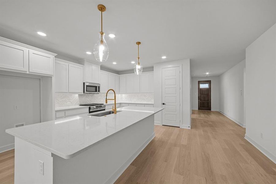 Furnished interior view inside a new home in Treeline, Justin (Image 7).