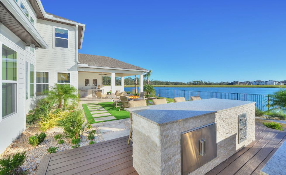Exterior details and patio area of a home in Tidewater, Jacksonville (Image 24).