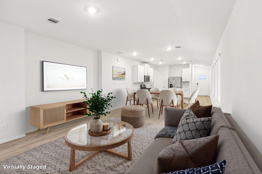 Furnished interior view inside a new home in Riviera Pines - Traditional Series, Conroe (Image 8).