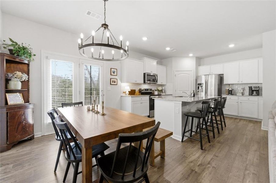 Furnished interior view inside a new home in , Dahlonega (Image 12).