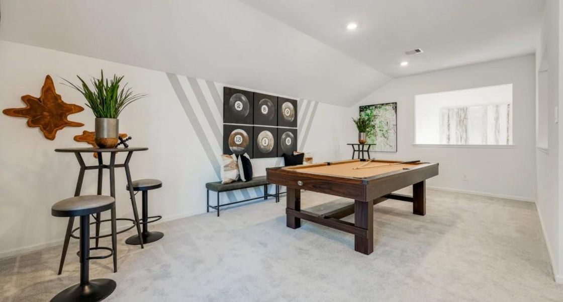 Furnished interior view inside a new home in Samara, League City (Image 10).